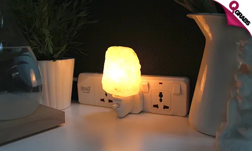 From QR69 Rid your Home of Negativity with a Himalayan Salt Crystal Night Lamp! (Up to QR238 Value)